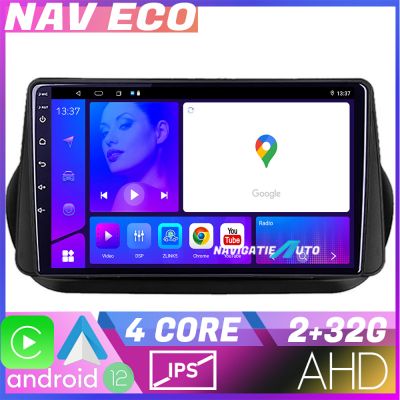 Navigatie Peugeot Bipper, Citroen Nemo, Fiat Qubo 2008-2017 NAVTEC Android Ecran 720P Quad Core 2+32 Carplay  Android auto v1
