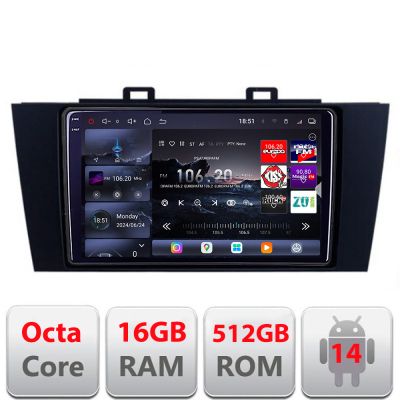 Navigatie Subaru Outback 2014-2019 sau Subaru XV 2017-2018 Edotec Kit-OUTBACK5 8 core QLED 2K 12+256GB 360 Android Waze USB Navigatie Internet Youtube Radio