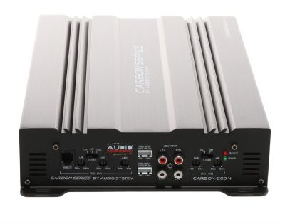 Amplificator Audio System CARBON-200.4, 4 x 90 sau 2 x 180 watts, in 2 sau 4 ohm, clasa AB