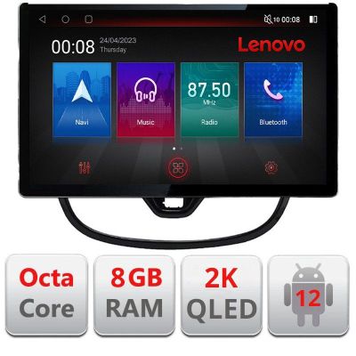 Navigatie Opel Karl 2017- N-karl ecran 13" 2K 8+128 Android Waze USB Navigatie 4G 360 Toslink Youtube Radio kit