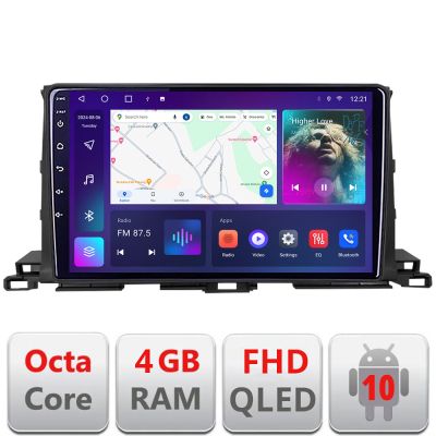 Navigatie Toyota Highlander 2013-2018 Android radio gps internet quad core 4+64 carplay android auto KIT-highlander13+EDT-E310v3