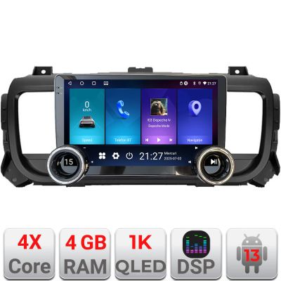 Navigatie Citroen Jumpy Toyota ace Peugeot Traveller Kit-jumpy16 Edotec  4+64 10.5 inch Incell 1K android Wifi 5Ghz gps internet v3