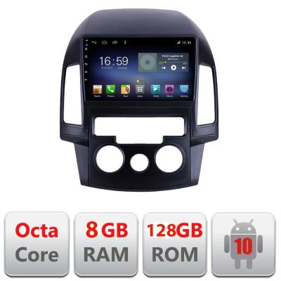 Navigatie Hyundai I30 2009-2012 clima manuala F-i30ac Octa Core cu Android Radio Bluetooth Internet GPS WIFI DSP 8+128