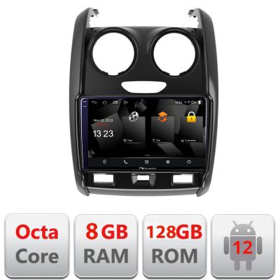 Navigatie Dacia Duster 2012-2019 5960Pro-157 Android Octa Core Qualcomm 2K Qled 8+128 DTS DSP 360 4G Optical