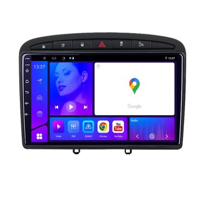 Navigatie Peugeot 308 Octa Core KIT 038 EDOTEC-LITE Android Ecran 720P Octa Core 8 128 Carplay