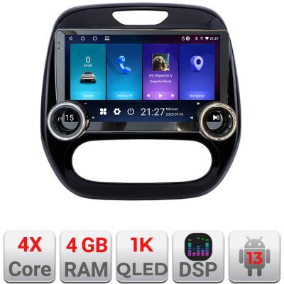 Navigatie Renault Captur 2013-2020 Edotec  4+64 10.5 inch Incell 1K android Wifi 5Ghz gps internet  KIT-captur-v2