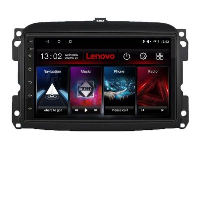 Navigatie Fiat 500 2015-2021 Lenovo Kit-500new 8 core QLED 2K 8+256 360 Android Waze USB Navigatie Internet Youtube Radio