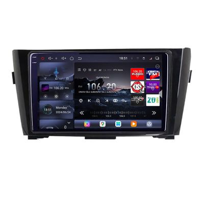 Navigatie Nissan Qashqai X-Trail 2013-2018 Edotec Kit-353 8 core QLED 2K 12+256GB 360 Android Waze USB Navigatie Internet Youtube Radio