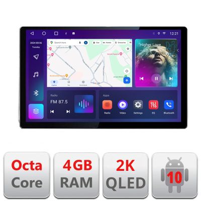 Navigatie dedicata Toyota Estima  2006-2013 Edonav ecran 13" 2K 4+32 Android Waze USB Navigatie 4G 360 Toslink Youtube Radio K