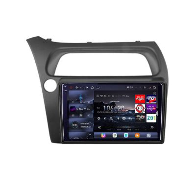 Navigatie Honda Civic Hatchback 2006-2012 Edotec Kit-hatchback 8 core QLED 2K 12+256GB 360 Android Waze USB Navigatie Internet Youtube Radio