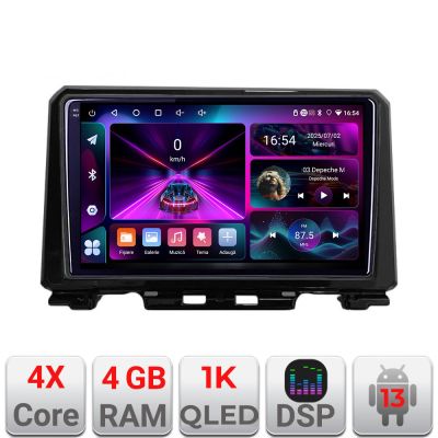 Navigatie Suzuki Jimny 2018- A-JIMNY  4+64 InCell Display 1K Android Waze USB Navigatie Internet Youtube Radio