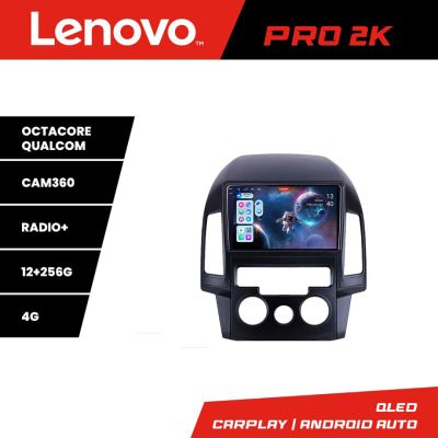 Navigatie Hyundai I30 2009-2012 clima manuala Lenovo Kit-I30AC 8 core QLED 2K 12+256 360 Android Waze USB Navigatie Internet Youtube Radio