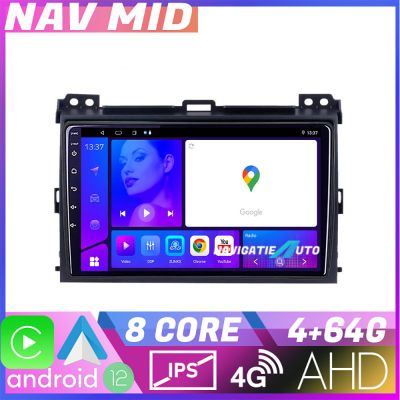 Navigatie Toyota Prado 2007 KIT 456 EDOTEC-LITE Android Ecran 720P Octa Core 4 64 Carplay