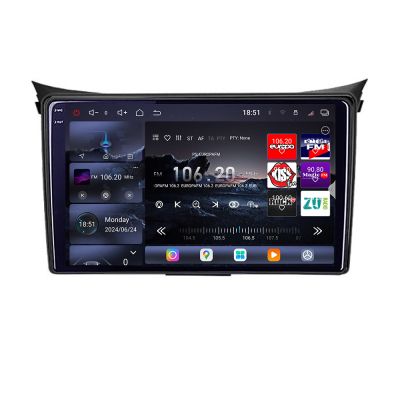 Navigatie Hyundai I30 2011-2016 8 core QLED 2K 12+256GB 360 Android Waze USB Navigatie Internet Youtube Radio Edotec