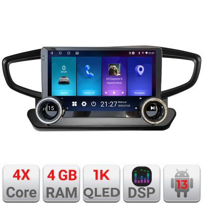 Navigatie Hyundai Ioniq 2016-2020 Edotec  4+64 10.5 inch Incell 1K android Wifi 5Ghz gps internet  KIT-ioniq
