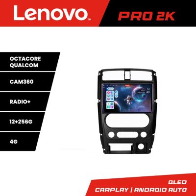 Navigatie Jimny 2007-2016 Lenovo Kit-JIMNY07 8 core QLED 2K 12+256 360 Android Waze USB Navigatie Internet Youtube Radio