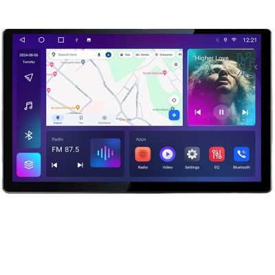 Navigatie dedicata Skoda Fabia 2 2009-2014 Edonav ecran 13" 2K 4+32 Android Waze USB Navigatie 4G 360 Toslink Youtube Radio KI