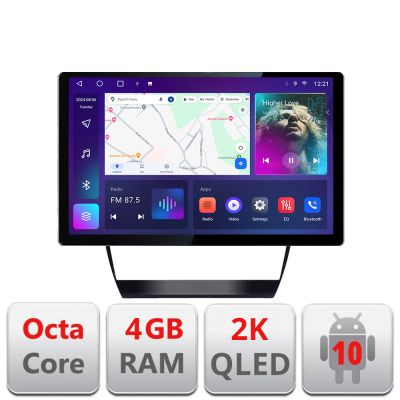 Navigatie dedicata Audi A6 Quad Core N-102 Edonav ecran 13" 2K 4+32 Android Waze USB Navigatie 4G 360 Toslink Youtube Radio KI
