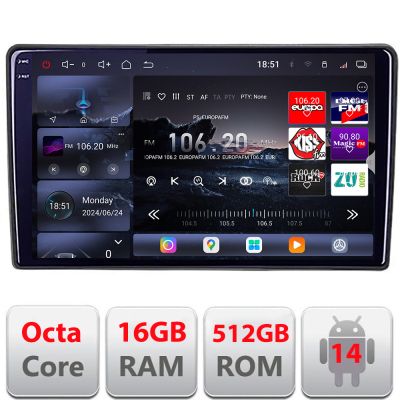 Navigatie Mazda CX-9 2006-2015 Android radio gps internet 8 core QLED 2K 12+256GB 360 Edotec