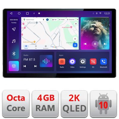 Navigatie dedicata Fiat 500L 2012-2017 N-500L Edonav ecran 13" 2K 4+32 Android Waze USB Navigatie 4G 360 Toslink Youtube Radio