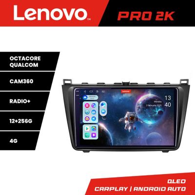 Navigatie Mazda 6 Lenovo Kit-012 8 core QLED 2K 12+256 360 Android Waze USB Navigatie Internet Youtube Radio