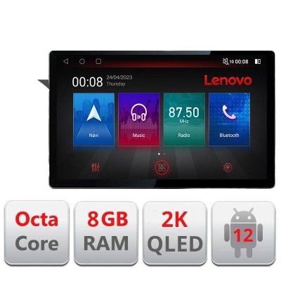 Navigatie Mercedes C W204 NTG4.5 2012-2015 ecran 13" 2K 8+128 Android Waze USB Navigatie 4G 360 Toslink Youtube