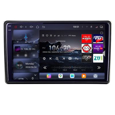 Navigatie Audi A4 B6, A4 B7 2001-2007  Edotec Kit-050 8 core QLED 2K 12+256GB 360 Android Waze USB Navigatie Internet Youtube Radio