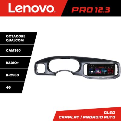 Navigatie Dodge Charger 2011-2014  Lenovo Qled 12.3 inch Octa Core 8+256 360 DSP ADAS carplay android auto radio internet kit-charger+PRO-12.3-8+256