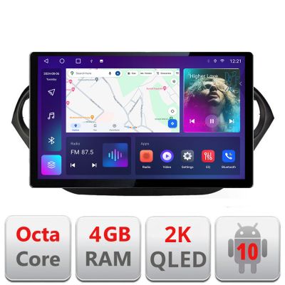 Navigatie dedicata Hyundai I10 2013-2019 N-HY38 Edonav ecran 13" 2K 4+32 Android Waze USB Navigatie 4G 360 Toslink Youtube Rad