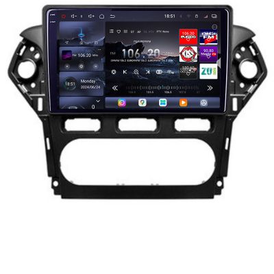 Navigatie Ford Mondeo 2010-2014 Edotec Kit-MONDEO-CLIMA 8 core QLED 2K 12+256GB 360 Android Waze USB Navigatie Internet Youtube Radio