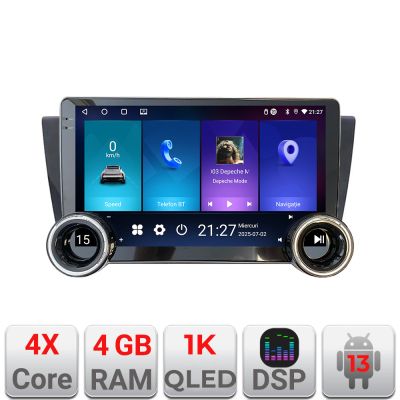 Navigatie BMW Seria 3 E90 Kit-095 Edotec  4+64 10.5 inch Incell 1K android Wifi 5Ghz gps internet