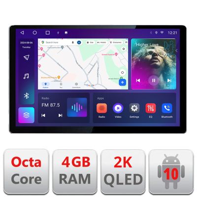 Navigatie dedicata Opel Movano Renault Master 2020- Edonav ecran 13" 2K 4+32 Android Waze USB Navigatie 4G 360 Toslink Youtube V2