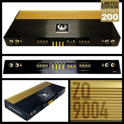 Amplificatoare Phoenix Gold   ZQ9004 4 x 230 watts, în 2 sau 4 Ohm, clasa A/B 4 canale