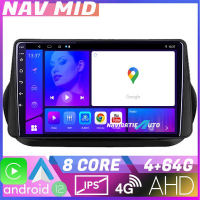 Navigatie Peugeot Bipper, Citroen Nemo, Fiat Qubo 2008-2017 Octa Core EDOTEC-LITE Android Ecran 720P Octa Core 4+64 Carplay  Android auto v2