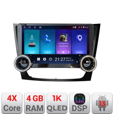 Navigatie Mercedes W211 W219 Kit-090 Edotec  4+64 10.5 inch Incell 1K android Wifi 5Ghz gps internet  Cor