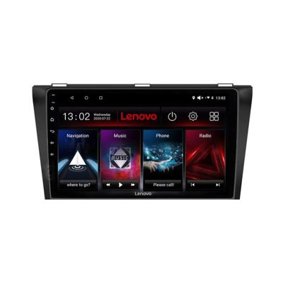 Navigatie Mazda 3 2004-2009 Lenovo Kit-161 8 core QLED 2K 4+64 360 Android Waze USB Navigatie Internet Youtube Radio