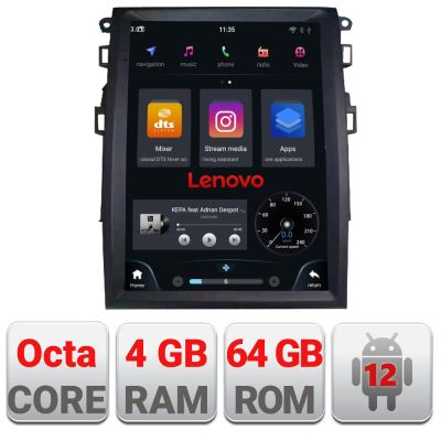 Navigatie Ford Mondeo 4 tip tesla radio gps internet Qualcomm 8X 8+128 360 4G carplay android auto  kit-tesla-377+ULTRA-9.7-8+128