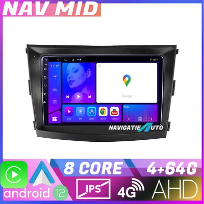 Navigatie SsangYong Tivoli 2015 2019 EDOTEC-LITE Android Ecran 720P Octa Core 4 64 Carplay