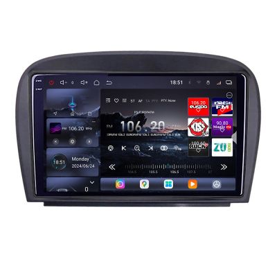 Navigatie Mercedes SL W230 2004-2011 Edotec Kit-W230 8 core QLED 2K 12+256GB 360 Android Waze USB Navigatie Internet Youtube Radio