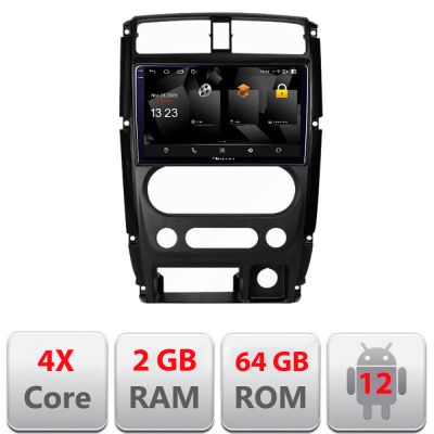 Navigatie Jimny 2007-2016 5230-JIMNY07 Android Ecran 720P Quad Core 2+64 carplay android auto