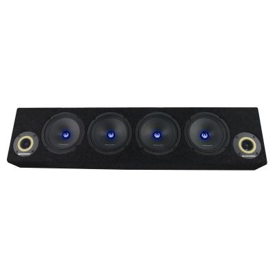 Cutie cu difuzoare iluminate Phoenix Gold 1700W ieșire SPL 2 x 4 OHM 4 x difuzoare midrange 2 x tweetere pro audio