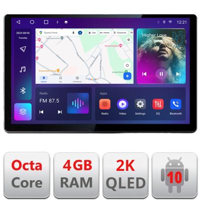 Navigatie dedicata Ford Focus 4 Kuga 2018-2023 N-focus4 Edonav ecran 13" 2K 4+32 Android Waze USB Navigatie 4G 360 Toslink Youtube Radio kit-