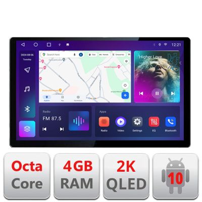 Navigatie dedicata VW Polo 2014- N-655 Edonav ecran 13" 2K 4+32 Android Waze USB Navigatie 4G 360 Toslink Youtube Radio KIT-65