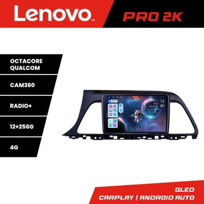 Navigatie Hyundai Sonata Lenovo Kit-417 8 core QLED 2K 12+256 360 Android Waze USB Navigatie Internet Youtube Radio