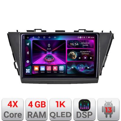 Navigatie Toyota Prius 5 Plus 2012-2020 Android radio gps internet  4+64 InCell Display 1K kit-prius5-plus+EDT-E209-RK