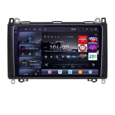 Navigatie Mercedes VW Edotec Kit-068 8 core QLED 2K 12+256GB 360 Android Waze USB Navigatie Internet Youtube Radio v1