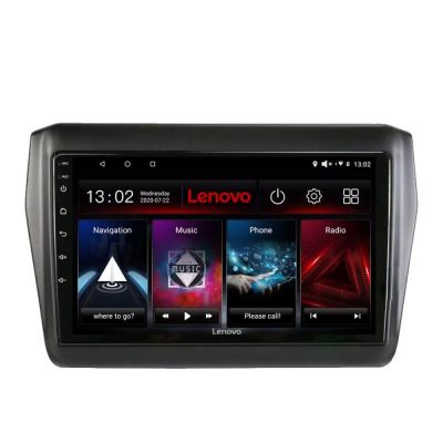 Navigatie Suzuki Swift 2017- Lenovo Kit-2179 8 core QLED 2K 8+256 360 Android Waze USB Navigatie Internet Youtube Radio