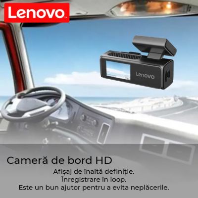 Camera DVR Lenovo S7 ecran 1.97 inch 1080 fata si 1080 spate Wifi Starlight night vision carcasa metal
