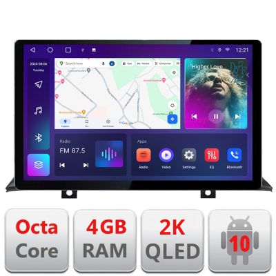 Navigatie dedicata BMW X3 2004-2012 N-083 Edonav ecran 13" 2K 4+32 Android Waze USB Navigatie 4G 360 Toslink Youtube Radio KIT