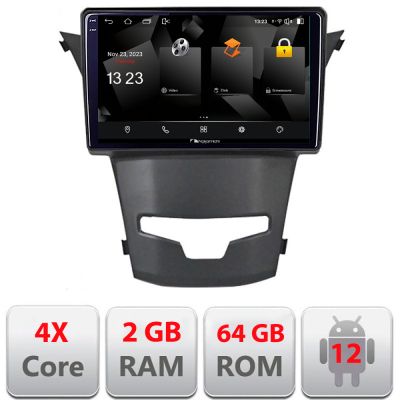 Navigatie Ssangyong Korando 2014-2019 5230-1159 Android Ecran 720P Quad Core 2+64 carplay android auto